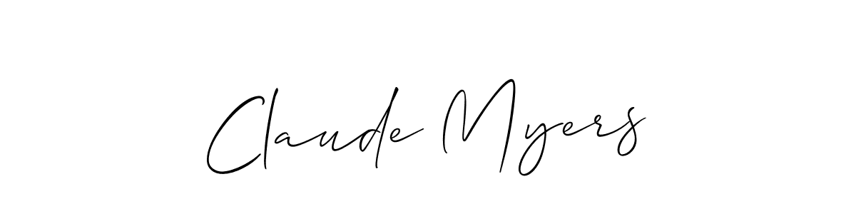 Create a beautiful signature design for name Claude Myers. With this signature (Allison_Script) fonts, you can make a handwritten signature for free. Claude Myers signature style 2 images and pictures png