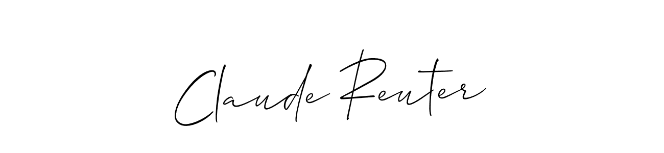 How to Draw Claude Reuter signature style? Allison_Script is a latest design signature styles for name Claude Reuter. Claude Reuter signature style 2 images and pictures png