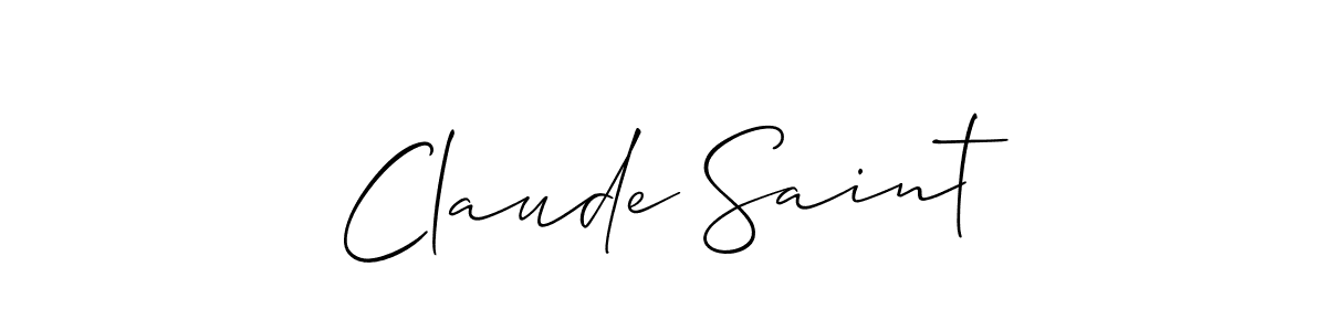 Best and Professional Signature Style for Claude Saint. Allison_Script Best Signature Style Collection. Claude Saint signature style 2 images and pictures png