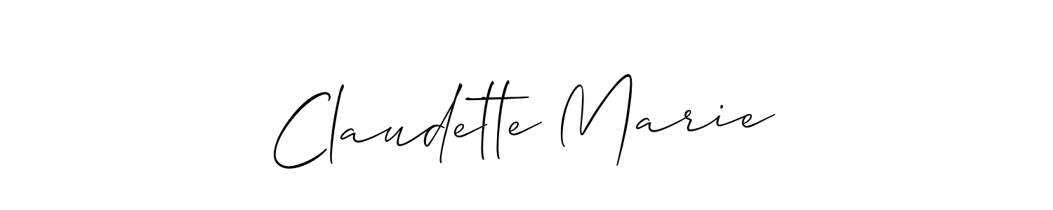 if you are searching for the best signature style for your name Claudette Marie. so please give up your signature search. here we have designed multiple signature styles  using Allison_Script. Claudette Marie signature style 2 images and pictures png
