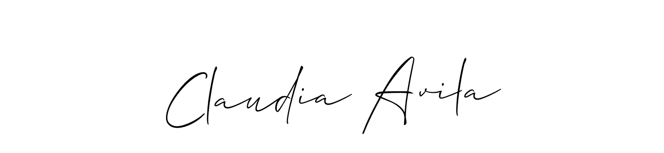 How to make Claudia Avila name signature. Use Allison_Script style for creating short signs online. This is the latest handwritten sign. Claudia Avila signature style 2 images and pictures png