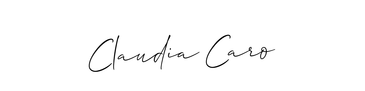 See photos of Claudia Caro official signature by Spectra . Check more albums & portfolios. Read reviews & check more about Allison_Script font. Claudia Caro signature style 2 images and pictures png