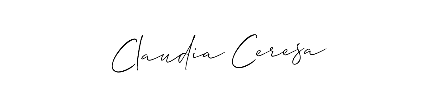 How to Draw Claudia Ceresa signature style? Allison_Script is a latest design signature styles for name Claudia Ceresa. Claudia Ceresa signature style 2 images and pictures png