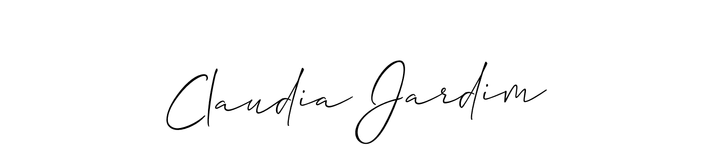 Create a beautiful signature design for name Claudia Jardim. With this signature (Allison_Script) fonts, you can make a handwritten signature for free. Claudia Jardim signature style 2 images and pictures png