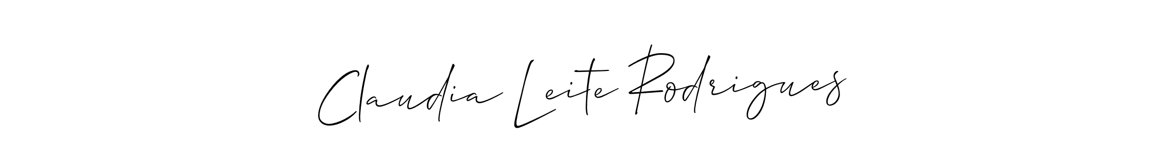 The best way (Allison_Script) to make a short signature is to pick only two or three words in your name. The name Claudia Leite Rodrigues include a total of six letters. For converting this name. Claudia Leite Rodrigues signature style 2 images and pictures png