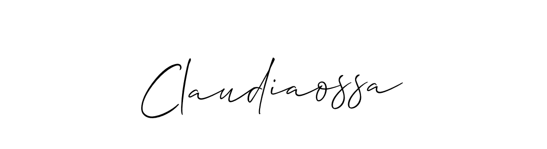 Create a beautiful signature design for name Claudiaossa. With this signature (Allison_Script) fonts, you can make a handwritten signature for free. Claudiaossa signature style 2 images and pictures png