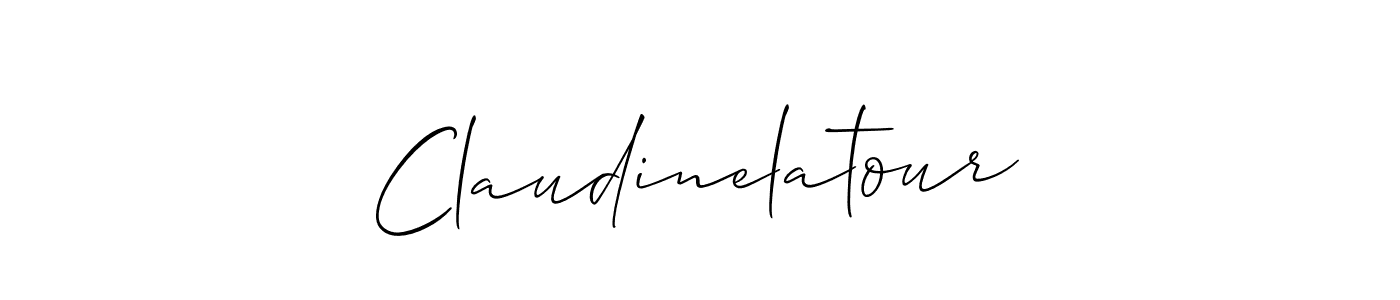 if you are searching for the best signature style for your name Claudinelatour. so please give up your signature search. here we have designed multiple signature styles  using Allison_Script. Claudinelatour signature style 2 images and pictures png
