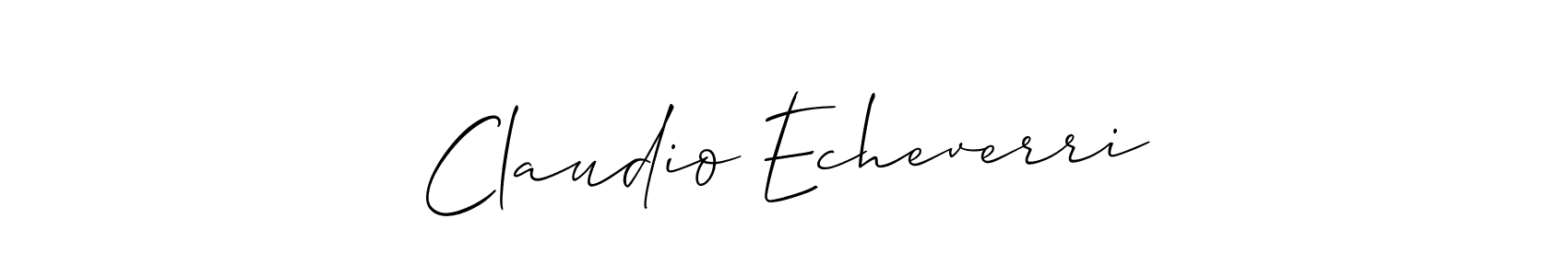 Make a short Claudio Echeverri signature style. Manage your documents anywhere anytime using Allison_Script. Create and add eSignatures, submit forms, share and send files easily. Claudio Echeverri signature style 2 images and pictures png