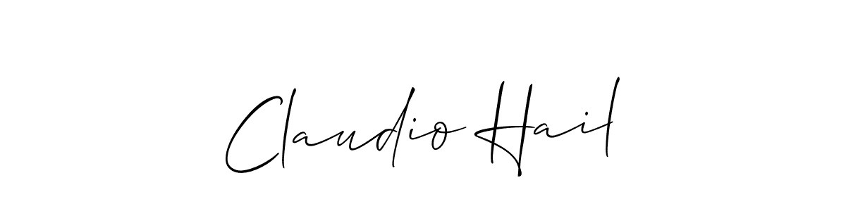 This is the best signature style for the Claudio Hail name. Also you like these signature font (Allison_Script). Mix name signature. Claudio Hail signature style 2 images and pictures png
