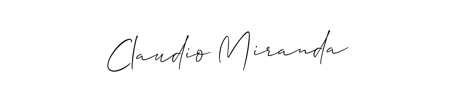 Best and Professional Signature Style for Claudio Miranda. Allison_Script Best Signature Style Collection. Claudio Miranda signature style 2 images and pictures png