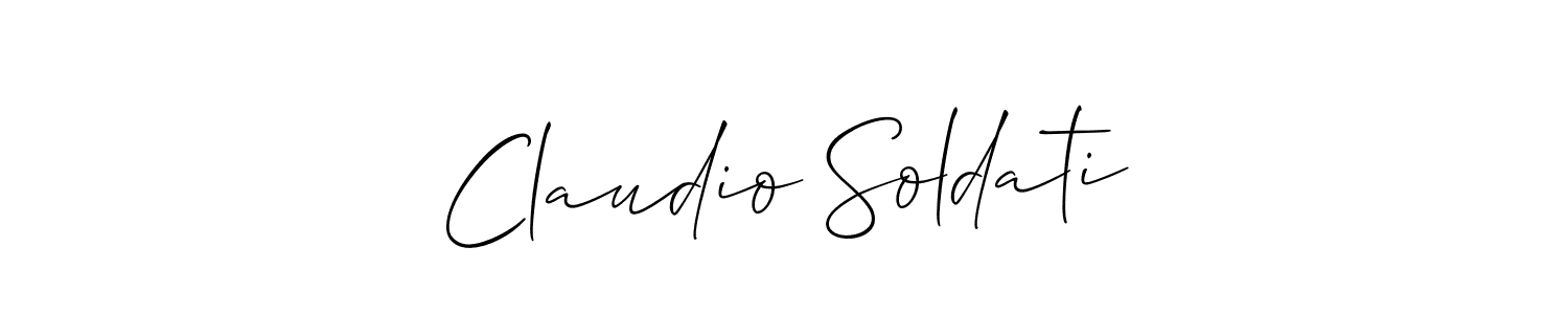 Check out images of Autograph of Claudio Soldati name. Actor Claudio Soldati Signature Style. Allison_Script is a professional sign style online. Claudio Soldati signature style 2 images and pictures png