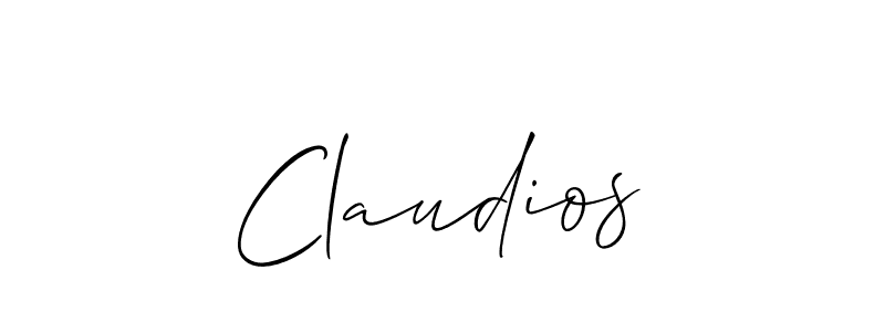Also You can easily find your signature by using the search form. We will create Claudios name handwritten signature images for you free of cost using Allison_Script sign style. Claudios signature style 2 images and pictures png