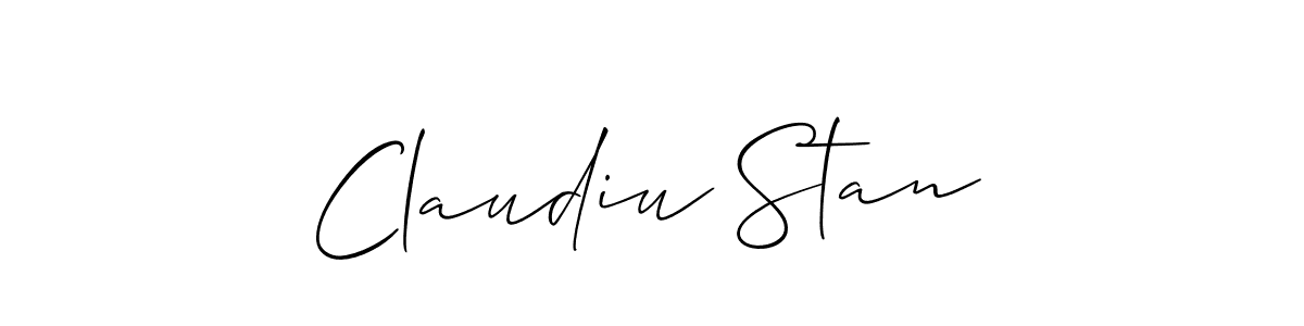 Make a beautiful signature design for name Claudiu Stan. With this signature (Allison_Script) style, you can create a handwritten signature for free. Claudiu Stan signature style 2 images and pictures png