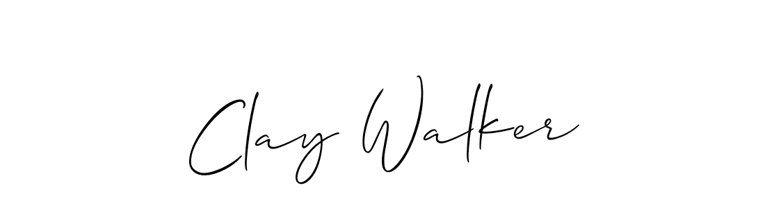 You should practise on your own different ways (Allison_Script) to write your name (Clay Walker) in signature. don't let someone else do it for you. Clay Walker signature style 2 images and pictures png