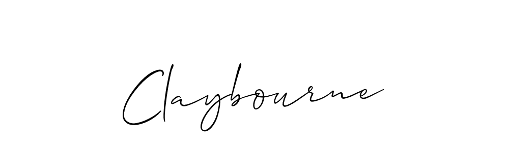 Claybourne stylish signature style. Best Handwritten Sign (Allison_Script) for my name. Handwritten Signature Collection Ideas for my name Claybourne. Claybourne signature style 2 images and pictures png