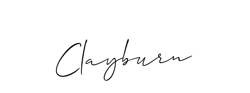 It looks lik you need a new signature style for name Clayburn. Design unique handwritten (Allison_Script) signature with our free signature maker in just a few clicks. Clayburn signature style 2 images and pictures png