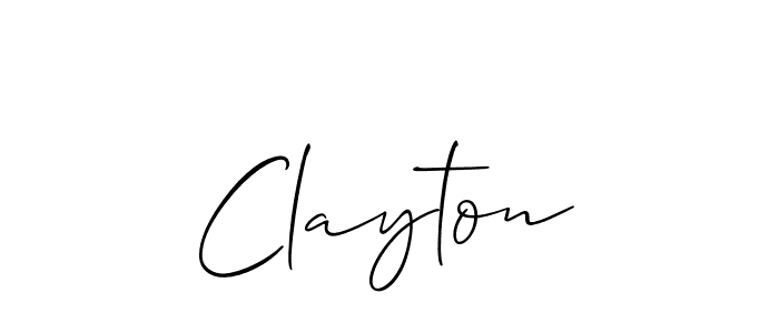 Best and Professional Signature Style for Clayton. Allison_Script Best Signature Style Collection. Clayton signature style 2 images and pictures png