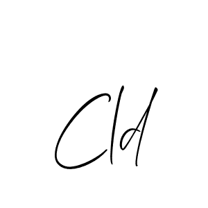 You should practise on your own different ways (Allison_Script) to write your name (Cld) in signature. don't let someone else do it for you. Cld signature style 2 images and pictures png