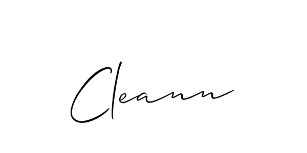How to make Cleann signature? Allison_Script is a professional autograph style. Create handwritten signature for Cleann name. Cleann signature style 2 images and pictures png