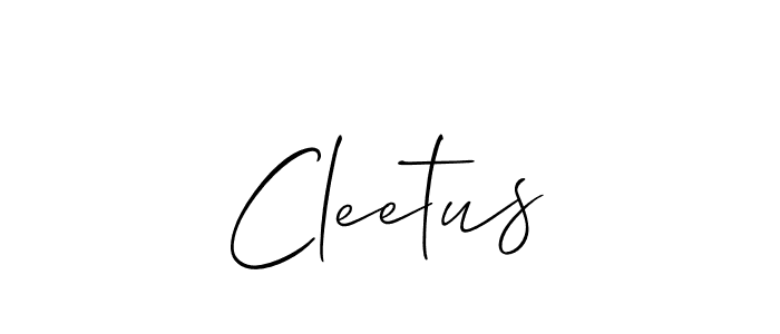 Also You can easily find your signature by using the search form. We will create Cleetus name handwritten signature images for you free of cost using Allison_Script sign style. Cleetus signature style 2 images and pictures png