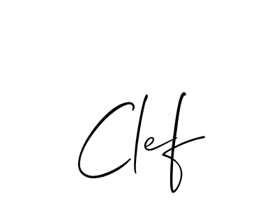 You should practise on your own different ways (Allison_Script) to write your name (Clef) in signature. don't let someone else do it for you. Clef signature style 2 images and pictures png