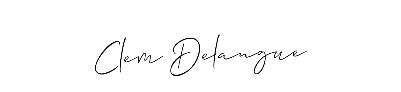 How to Draw Clem Delangue signature style? Allison_Script is a latest design signature styles for name Clem Delangue. Clem Delangue signature style 2 images and pictures png