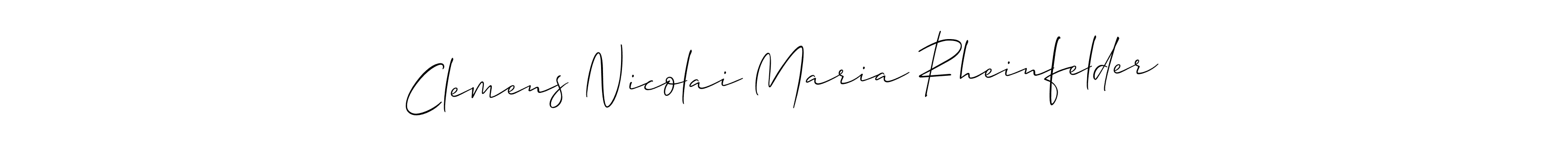 Best and Professional Signature Style for Clemens Nicolai Maria Rheinfelder. Allison_Script Best Signature Style Collection. Clemens Nicolai Maria Rheinfelder signature style 2 images and pictures png