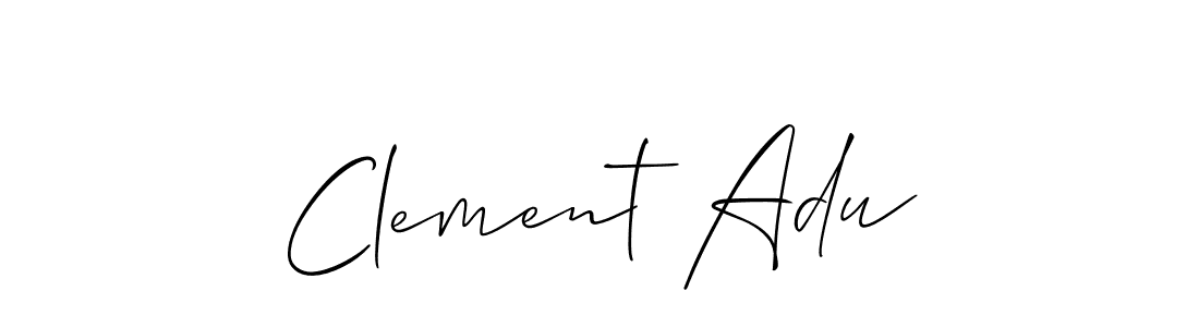 Clement Adu stylish signature style. Best Handwritten Sign (Allison_Script) for my name. Handwritten Signature Collection Ideas for my name Clement Adu. Clement Adu signature style 2 images and pictures png