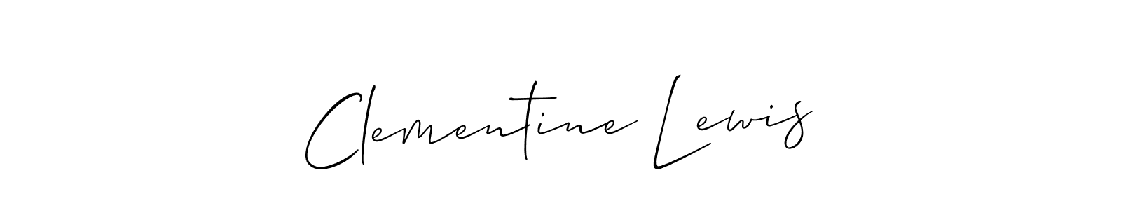 Make a beautiful signature design for name Clementine Lewis. Use this online signature maker to create a handwritten signature for free. Clementine Lewis signature style 2 images and pictures png