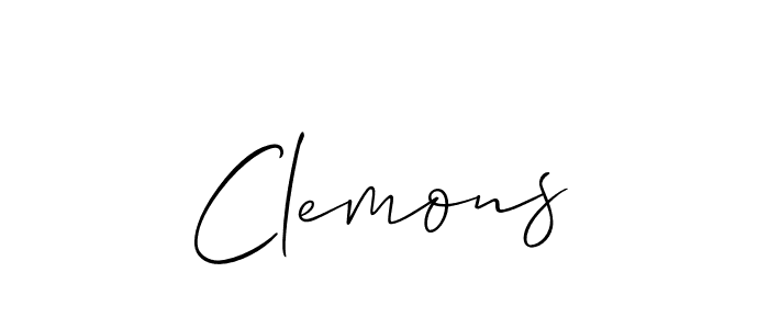 Also You can easily find your signature by using the search form. We will create Clemons name handwritten signature images for you free of cost using Allison_Script sign style. Clemons signature style 2 images and pictures png