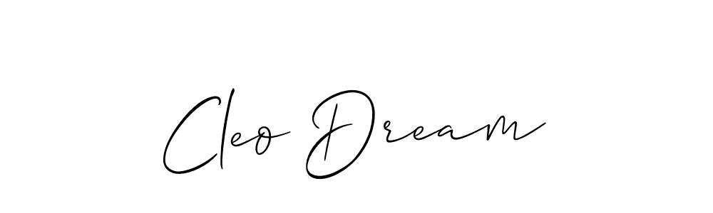 You should practise on your own different ways (Allison_Script) to write your name (Cleo Dream) in signature. don't let someone else do it for you. Cleo Dream signature style 2 images and pictures png