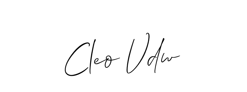 Also we have Cleo Vdw name is the best signature style. Create professional handwritten signature collection using Allison_Script autograph style. Cleo Vdw signature style 2 images and pictures png