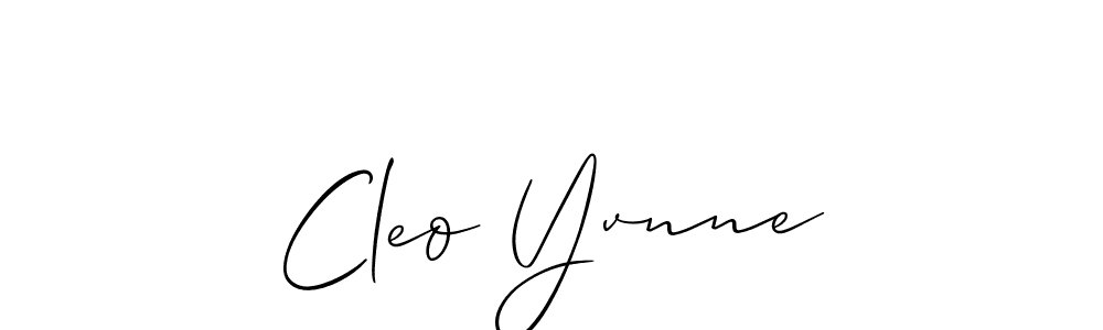 How to make Cleo Yvnne signature? Allison_Script is a professional autograph style. Create handwritten signature for Cleo Yvnne name. Cleo Yvnne signature style 2 images and pictures png
