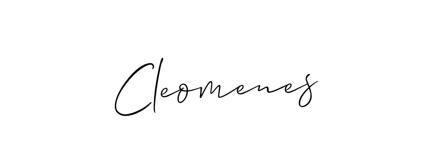 The best way (Allison_Script) to make a short signature is to pick only two or three words in your name. The name Cleomenes include a total of six letters. For converting this name. Cleomenes signature style 2 images and pictures png