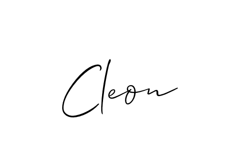 Allison_Script is a professional signature style that is perfect for those who want to add a touch of class to their signature. It is also a great choice for those who want to make their signature more unique. Get Cleon name to fancy signature for free. Cleon signature style 2 images and pictures png