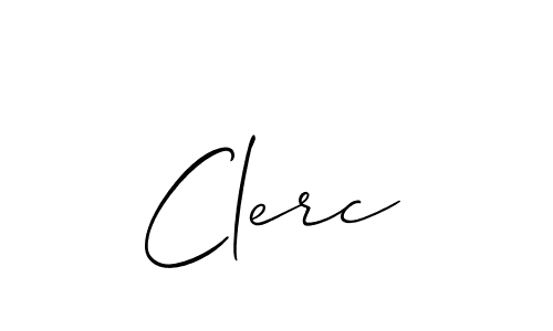 It looks lik you need a new signature style for name Clerc. Design unique handwritten (Allison_Script) signature with our free signature maker in just a few clicks. Clerc signature style 2 images and pictures png