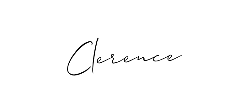 Best and Professional Signature Style for Clerence. Allison_Script Best Signature Style Collection. Clerence signature style 2 images and pictures png