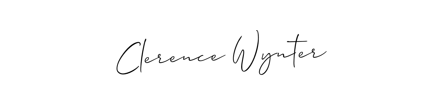 How to Draw Clerence Wynter signature style? Allison_Script is a latest design signature styles for name Clerence Wynter. Clerence Wynter signature style 2 images and pictures png