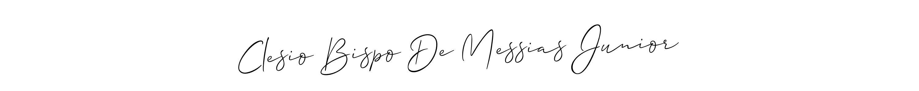 It looks lik you need a new signature style for name Clesio Bispo De Messias Junior. Design unique handwritten (Allison_Script) signature with our free signature maker in just a few clicks. Clesio Bispo De Messias Junior signature style 2 images and pictures png