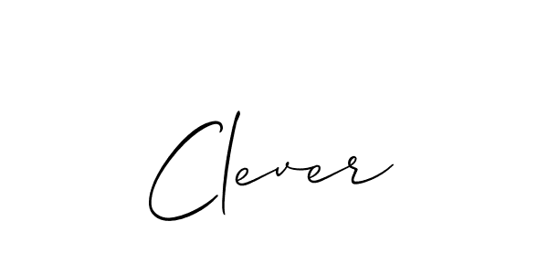 Design your own signature with our free online signature maker. With this signature software, you can create a handwritten (Allison_Script) signature for name Clever. Clever signature style 2 images and pictures png