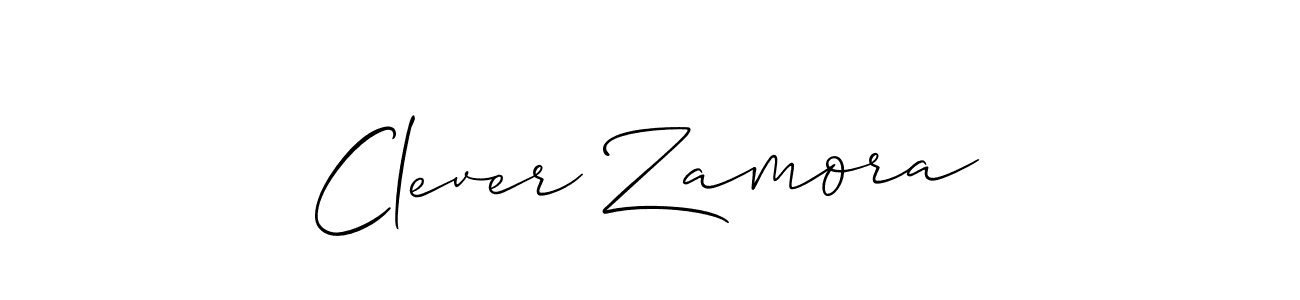 Allison_Script is a professional signature style that is perfect for those who want to add a touch of class to their signature. It is also a great choice for those who want to make their signature more unique. Get Clever Zamora name to fancy signature for free. Clever Zamora signature style 2 images and pictures png