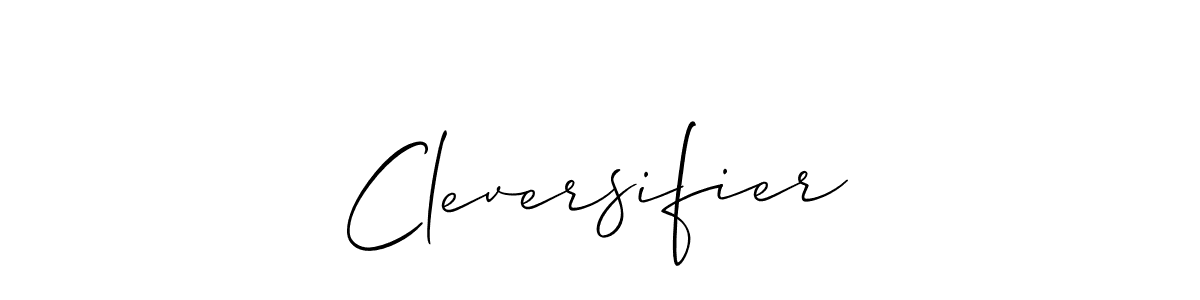 Design your own signature with our free online signature maker. With this signature software, you can create a handwritten (Allison_Script) signature for name Cleversifier. Cleversifier signature style 2 images and pictures png