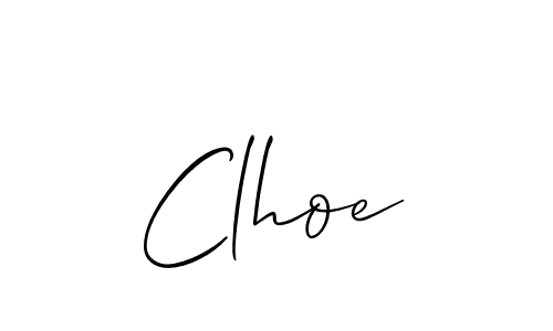 Design your own signature with our free online signature maker. With this signature software, you can create a handwritten (Allison_Script) signature for name Clhoe. Clhoe signature style 2 images and pictures png