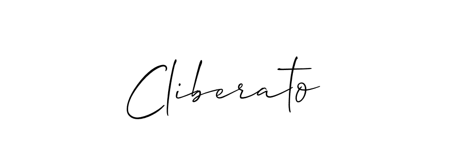 Also we have Cliberato name is the best signature style. Create professional handwritten signature collection using Allison_Script autograph style. Cliberato signature style 2 images and pictures png