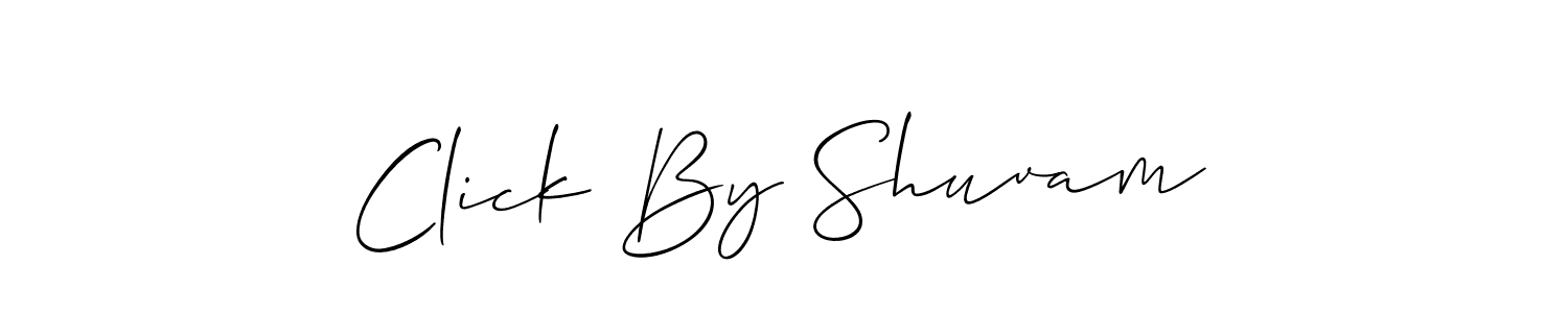 How to Draw Click By Shuvam signature style? Allison_Script is a latest design signature styles for name Click By Shuvam. Click By Shuvam signature style 2 images and pictures png