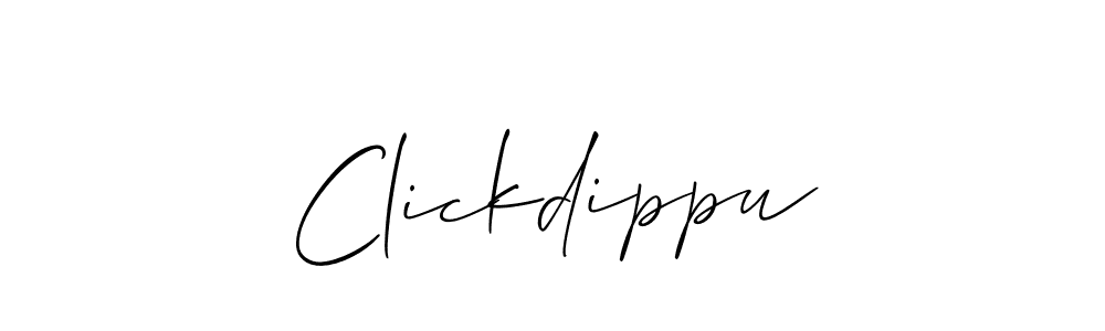 if you are searching for the best signature style for your name Clickdippu. so please give up your signature search. here we have designed multiple signature styles  using Allison_Script. Clickdippu signature style 2 images and pictures png