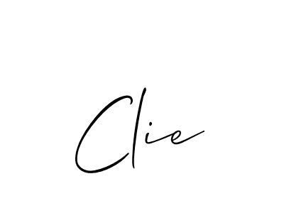 Clie stylish signature style. Best Handwritten Sign (Allison_Script) for my name. Handwritten Signature Collection Ideas for my name Clie. Clie signature style 2 images and pictures png