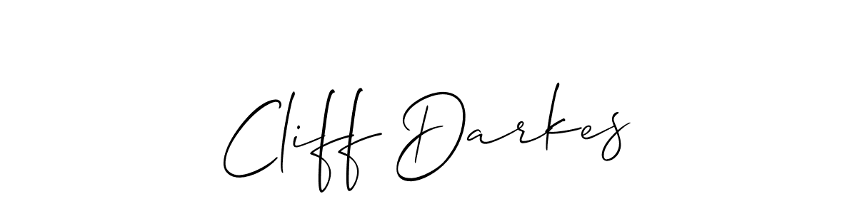 You should practise on your own different ways (Allison_Script) to write your name (Cliff Darkes) in signature. don't let someone else do it for you. Cliff Darkes signature style 2 images and pictures png
