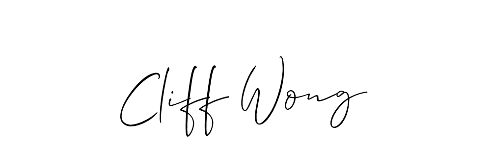 Best and Professional Signature Style for Cliff Wong. Allison_Script Best Signature Style Collection. Cliff Wong signature style 2 images and pictures png