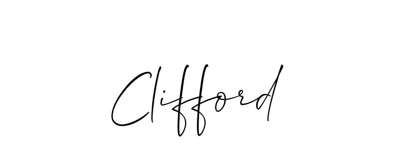 How to make Clifford name signature. Use Allison_Script style for creating short signs online. This is the latest handwritten sign. Clifford signature style 2 images and pictures png